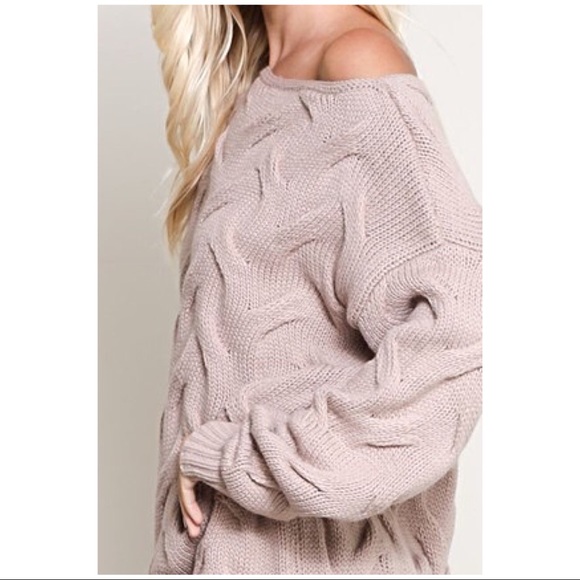 LAST ONE! Oversized cable knit sweater - Picture 3 of 7